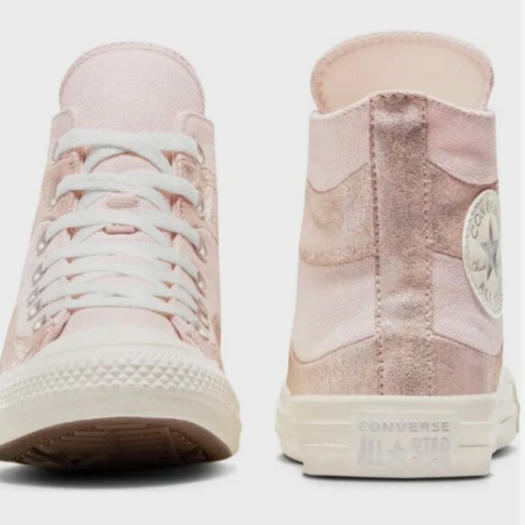 CONVERSE Chuck Taylor All Star Suede & Metallic Canvas High Top Sneaker MSRP$125 - Picture 15 of 16